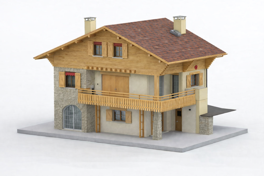 Relevé 3D complet d&rsquo;un chalet – Projet de rénovation